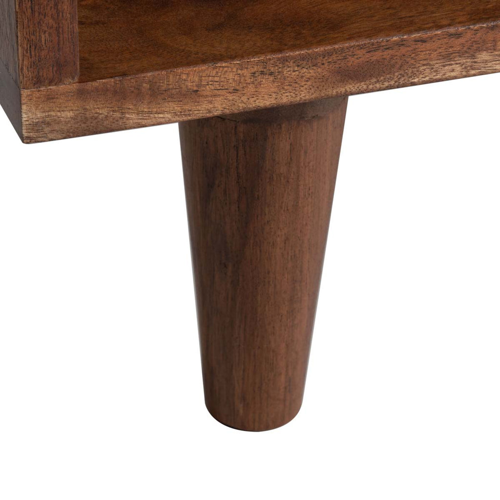 Safavieh Tahseen Parquet Nightstand - Natural / White