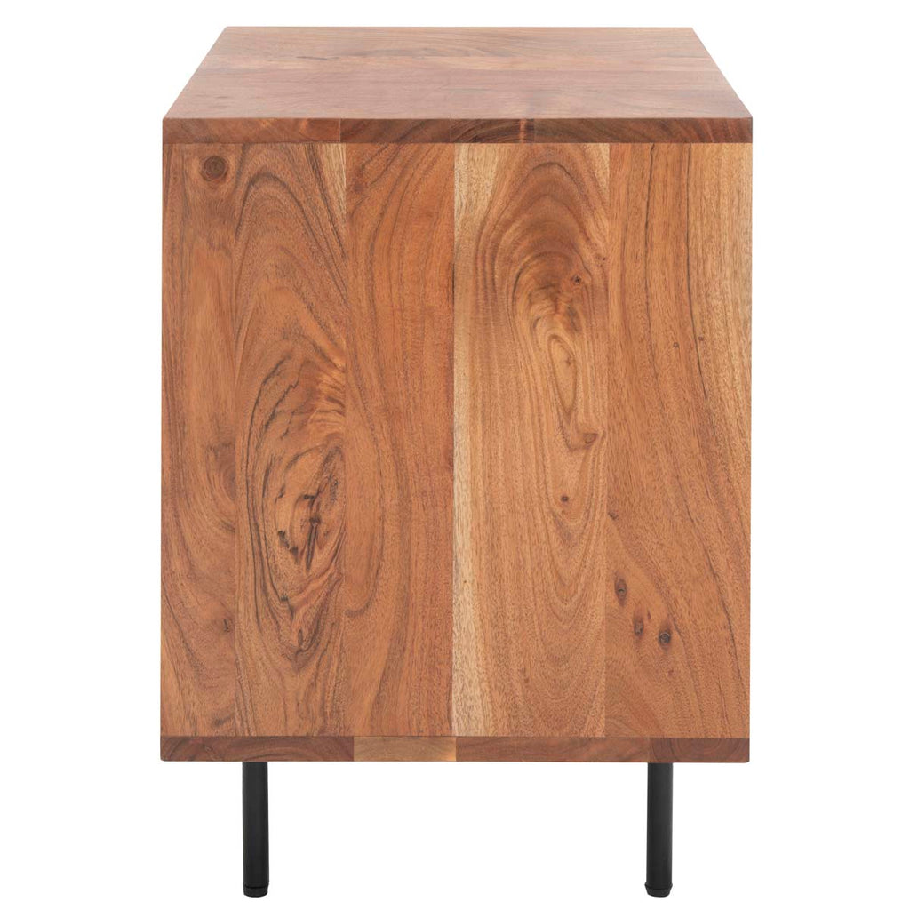 Safavieh Ballard 1 Drawer 1 Door Nightstand - Natural/Gold