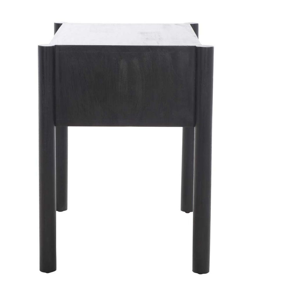 Safavieh Errington 1 Drawer Nightstand - Black / Gold