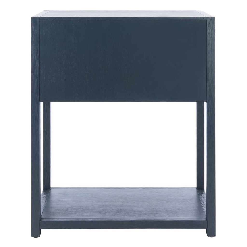 Safavieh Yudi 1 Drawer 1 Shelf Nightstand-Navy