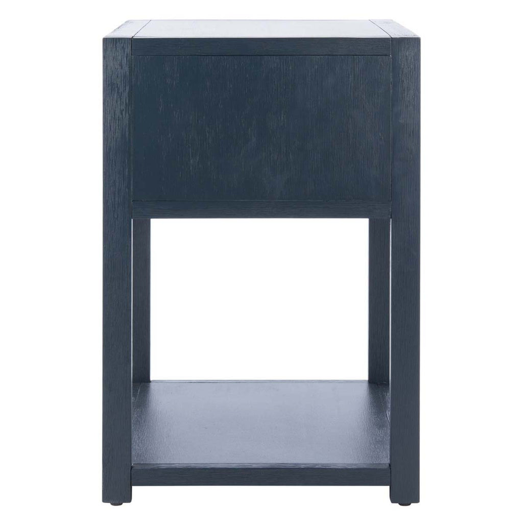 Safavieh Yudi 1 Drawer 1 Shelf Nightstand-Navy