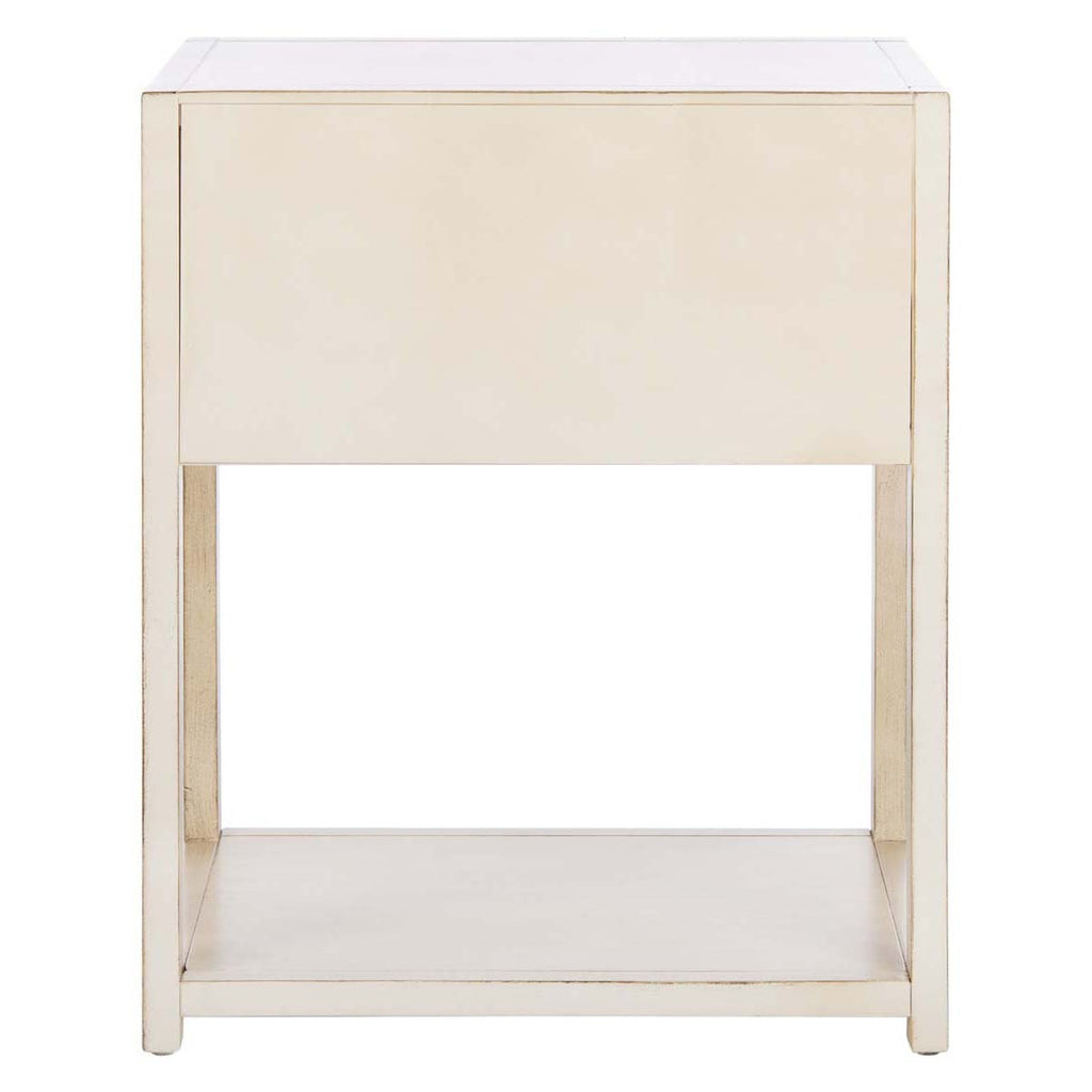 Safavieh Yudi 1 Drawer 1 Shelf Nightstand-Antique White