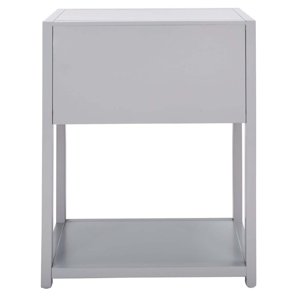 Safavieh Yudi 1 Drawer 1 Shelf Nightstand - Grey