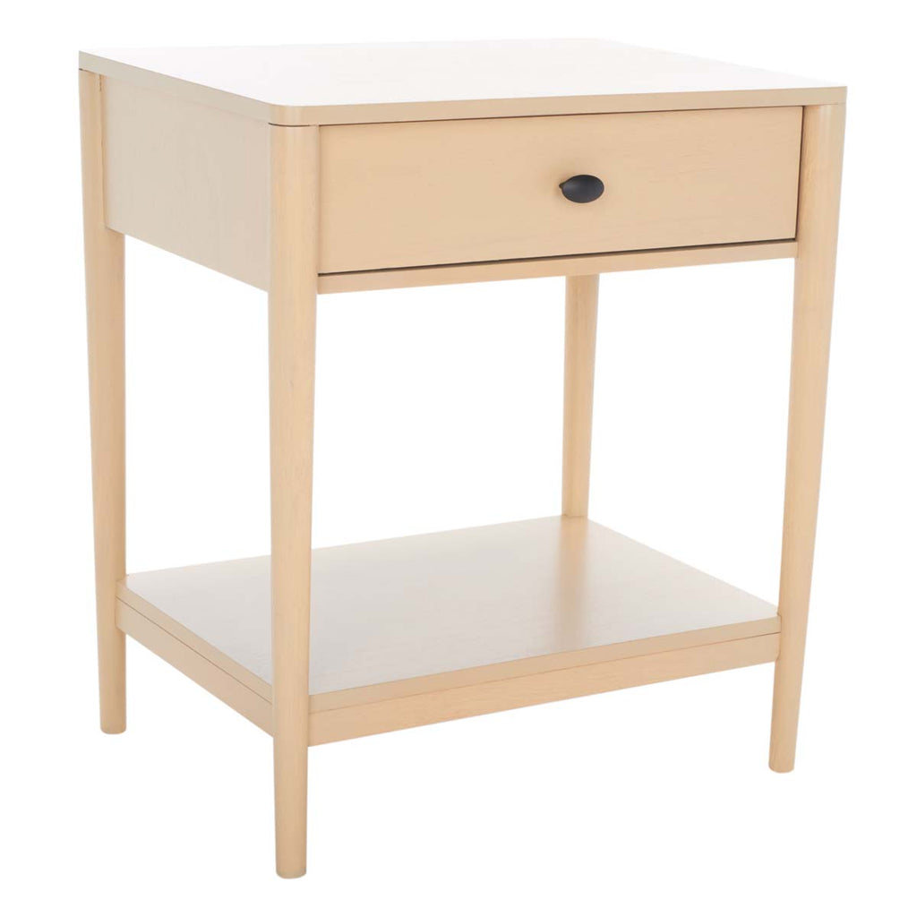 Safavieh  Boden 1 Drawer Nightstand  - White Wash