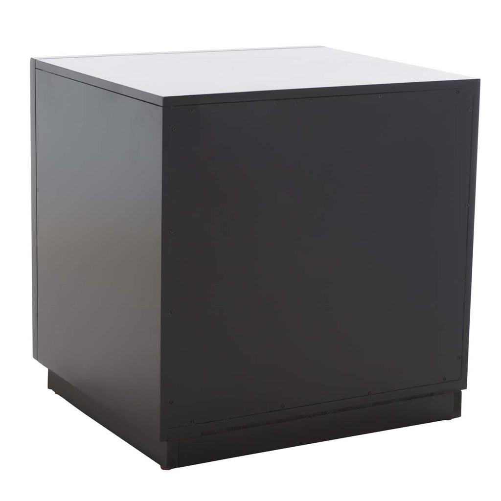 Safavieh Grayden 1 Drawer Nightstand  - Black Body / Natural Front Drawer