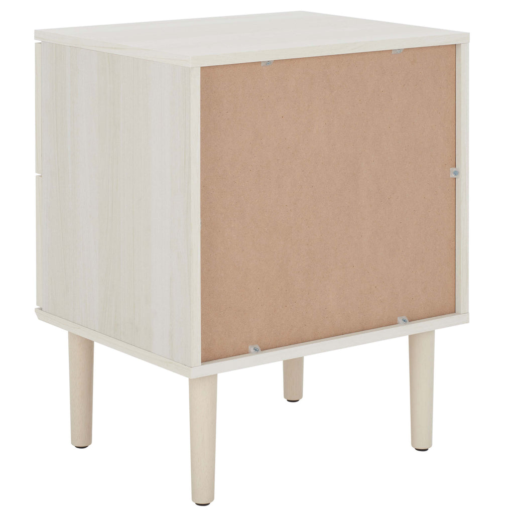 Safavieh Irelia 2 Drawer Nightstand - White / Natural