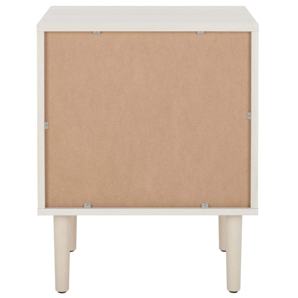 Safavieh Irelia 2 Drawer Nightstand - White / Natural