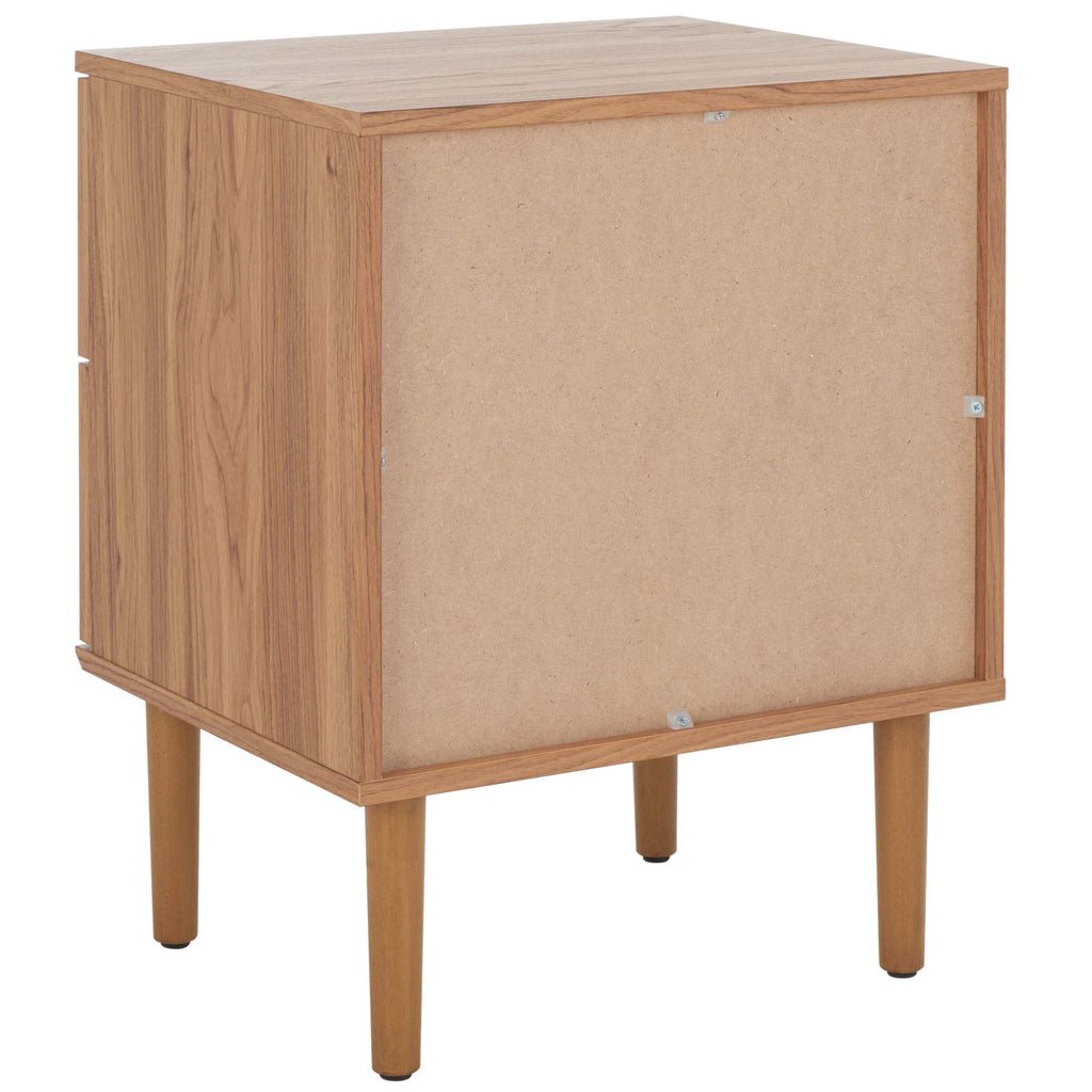 Safavieh Irelia 2 Drawer Nightstand - Oak / Natural