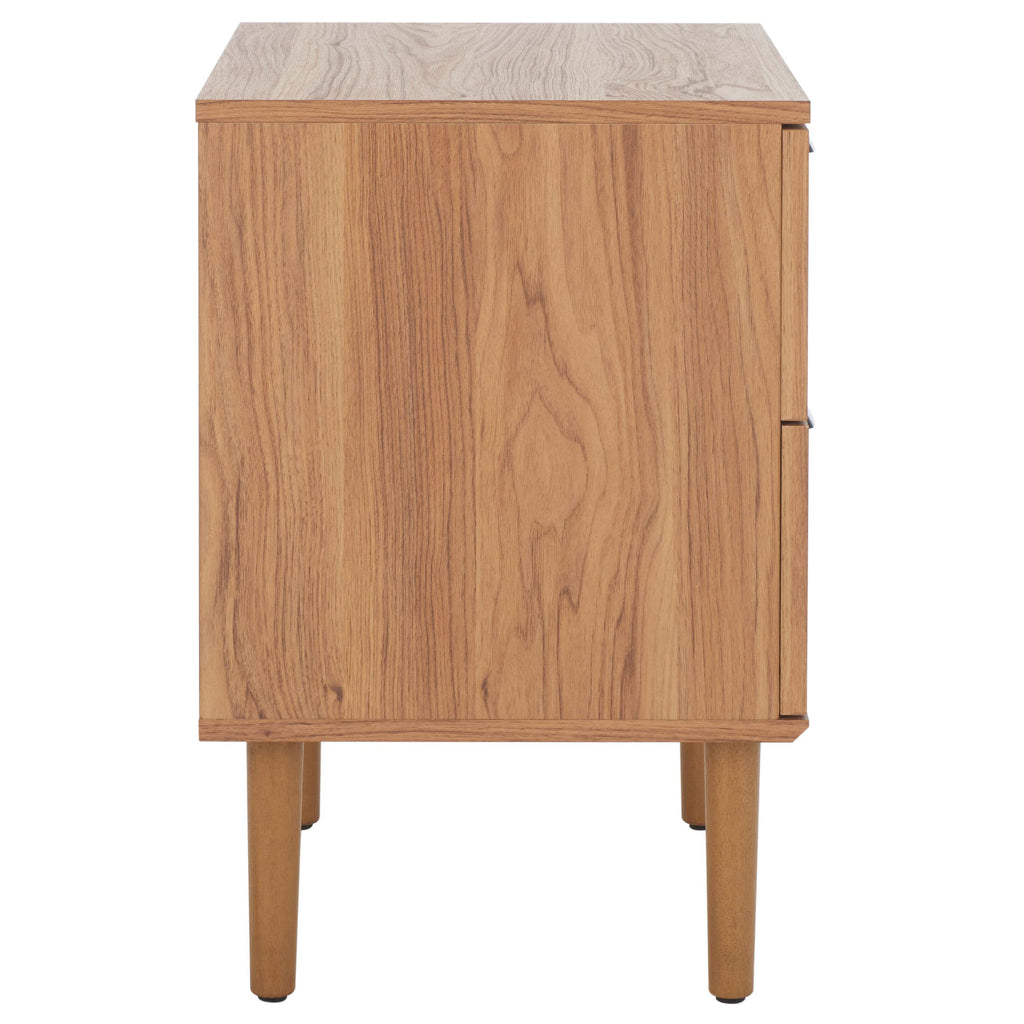 Safavieh Irelia 2 Drawer Nightstand - Oak / Natural