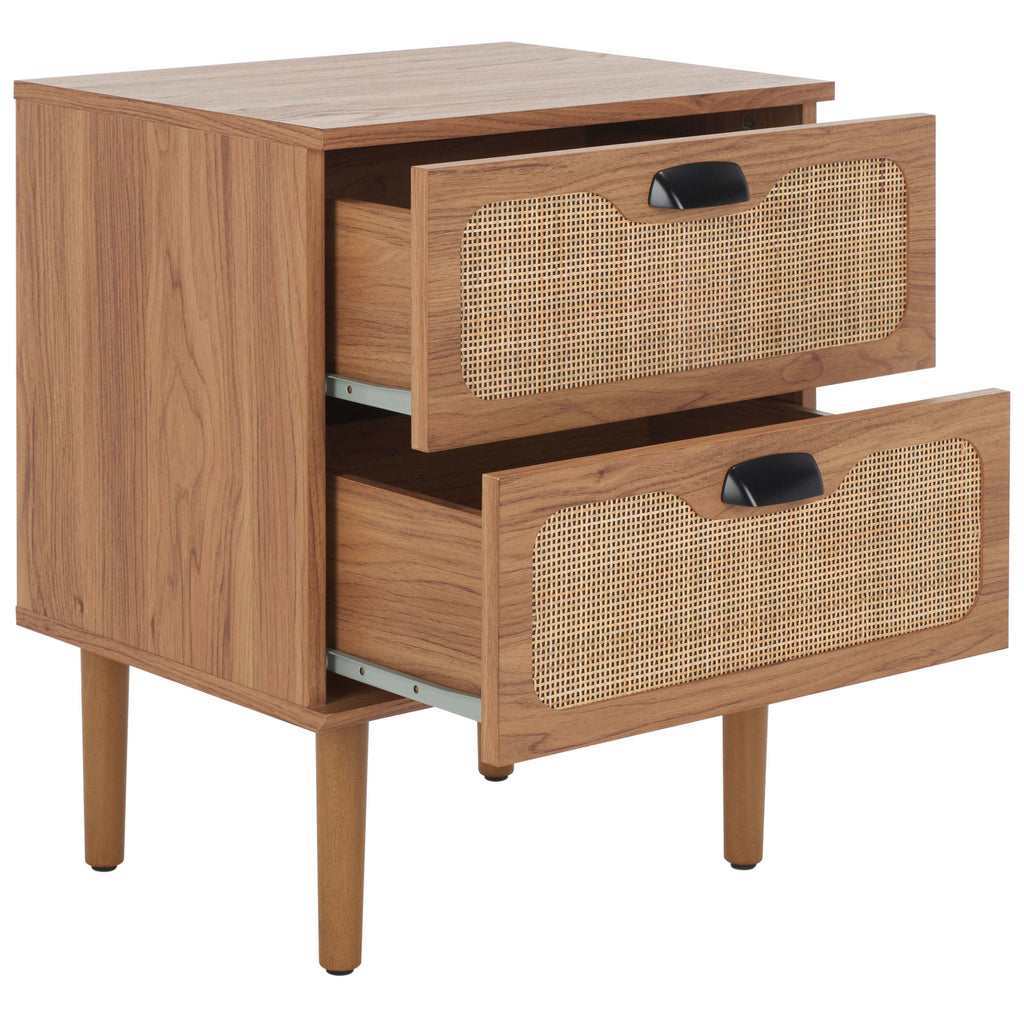 Safavieh Irelia 2 Drawer Nightstand - Oak / Natural