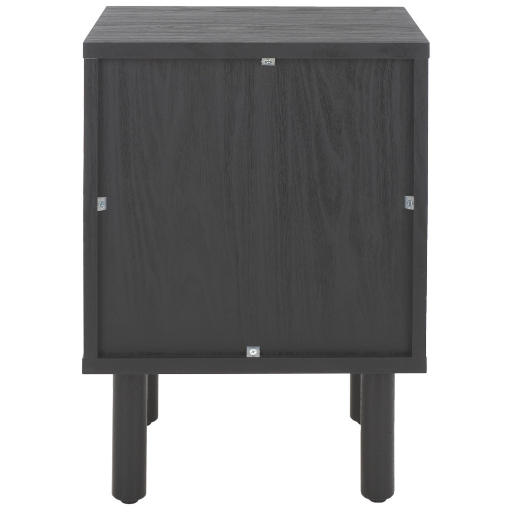 Safavieh Ophelia 1 Door Night Stand - Black / Natural