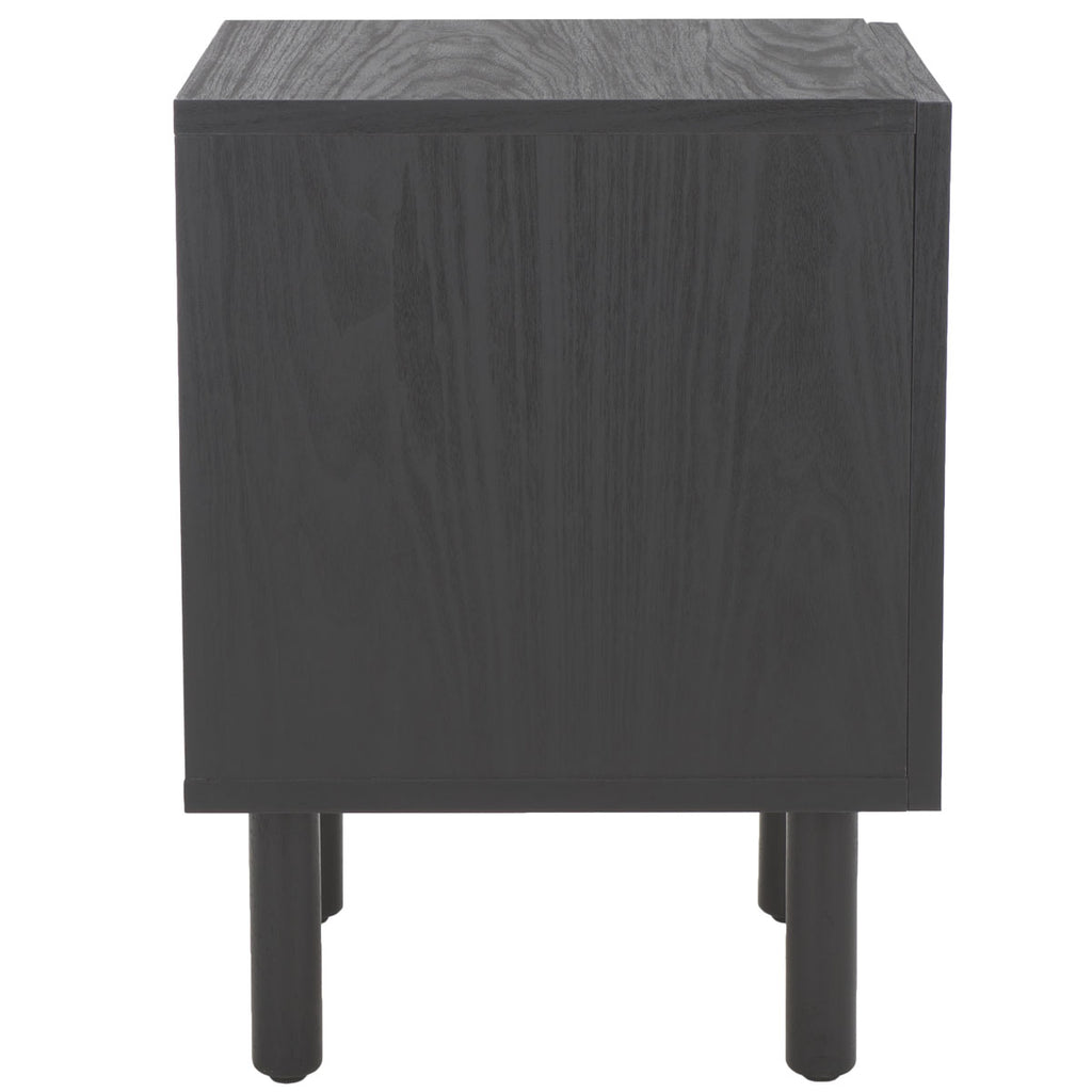 Safavieh Ophelia 1 Door Night Stand - Black / Natural