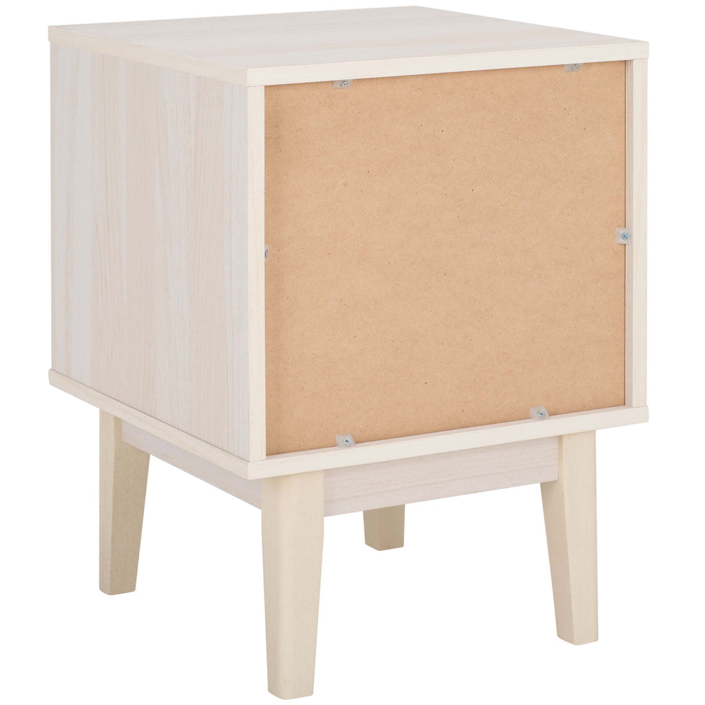 Safavieh Ceu 1 Drawer Night Stand - White / Gold