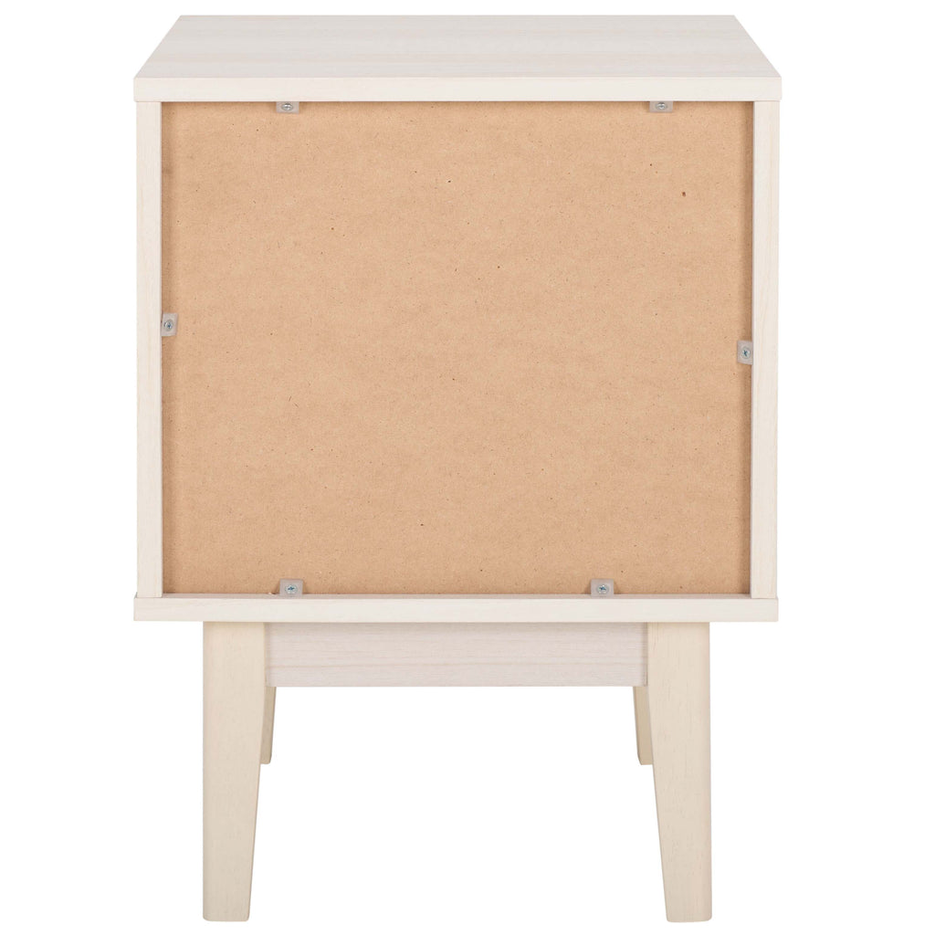 Safavieh Ceu 1 Drawer Night Stand - White / Gold