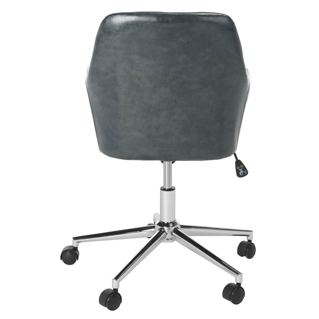 Safavieh Cadence Swivel Office Chair - Dark Grey / Chrome