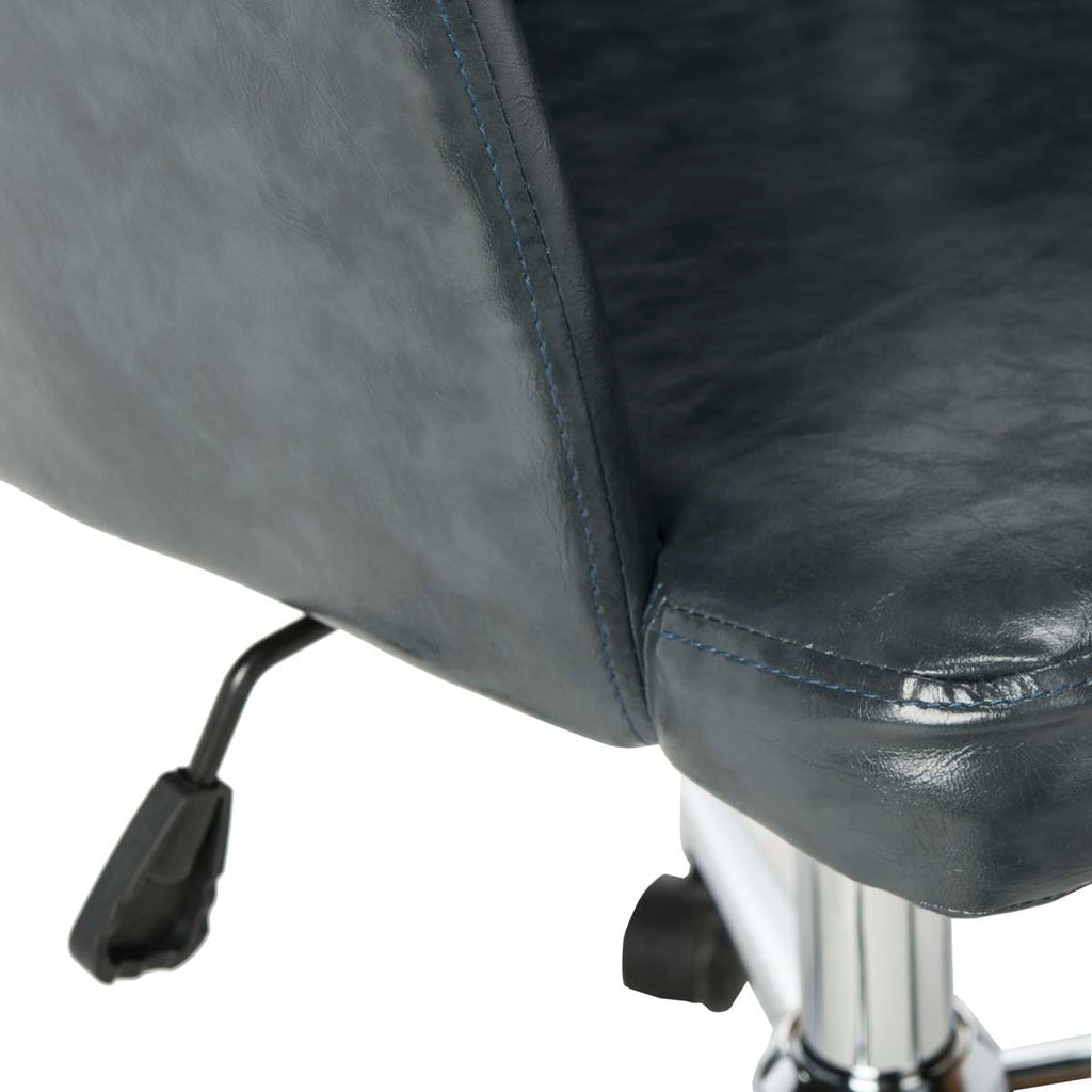 Safavieh Cadence Swivel Office Chair - Dark Grey / Chrome