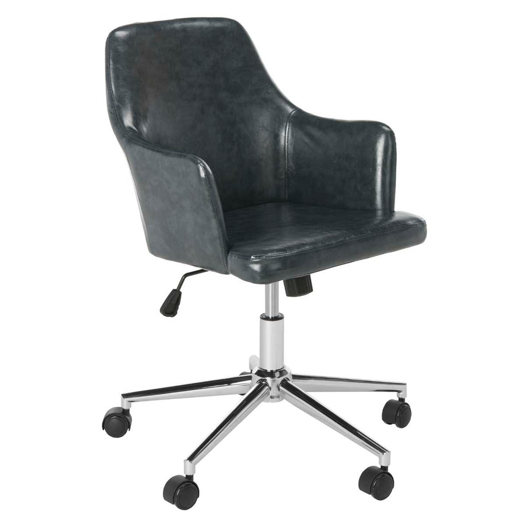 Safavieh Cadence Swivel Office Chair - Dark Grey / Chrome