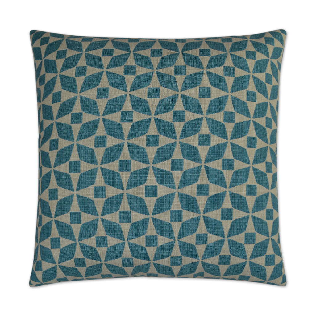 Marquee Outdoor Throw Pillow - Turquoise | DV KAP