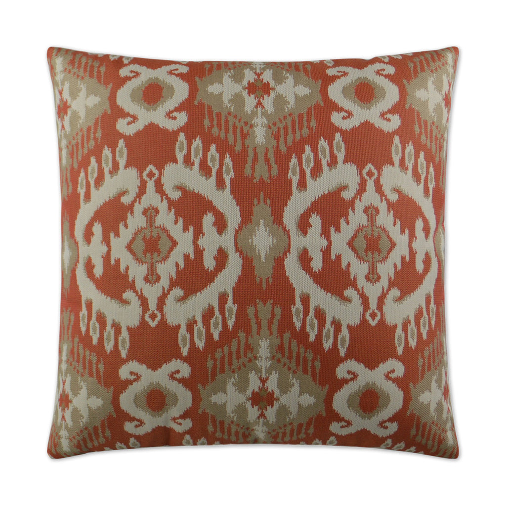 Nakala Outdoor Throw Pillow - Tangerine | DV KAP