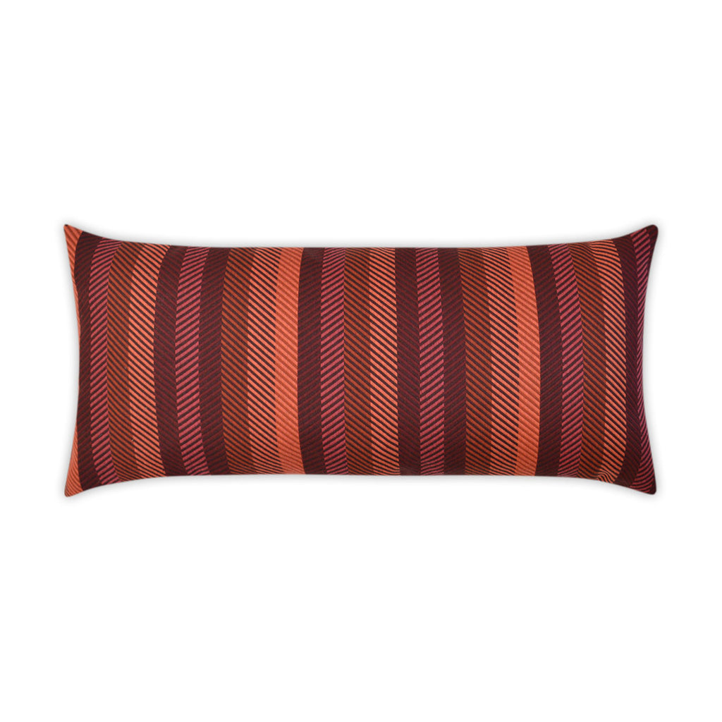 Lattitude Lumbar Outdoor Throw Pillow - Merlot | DV KAP