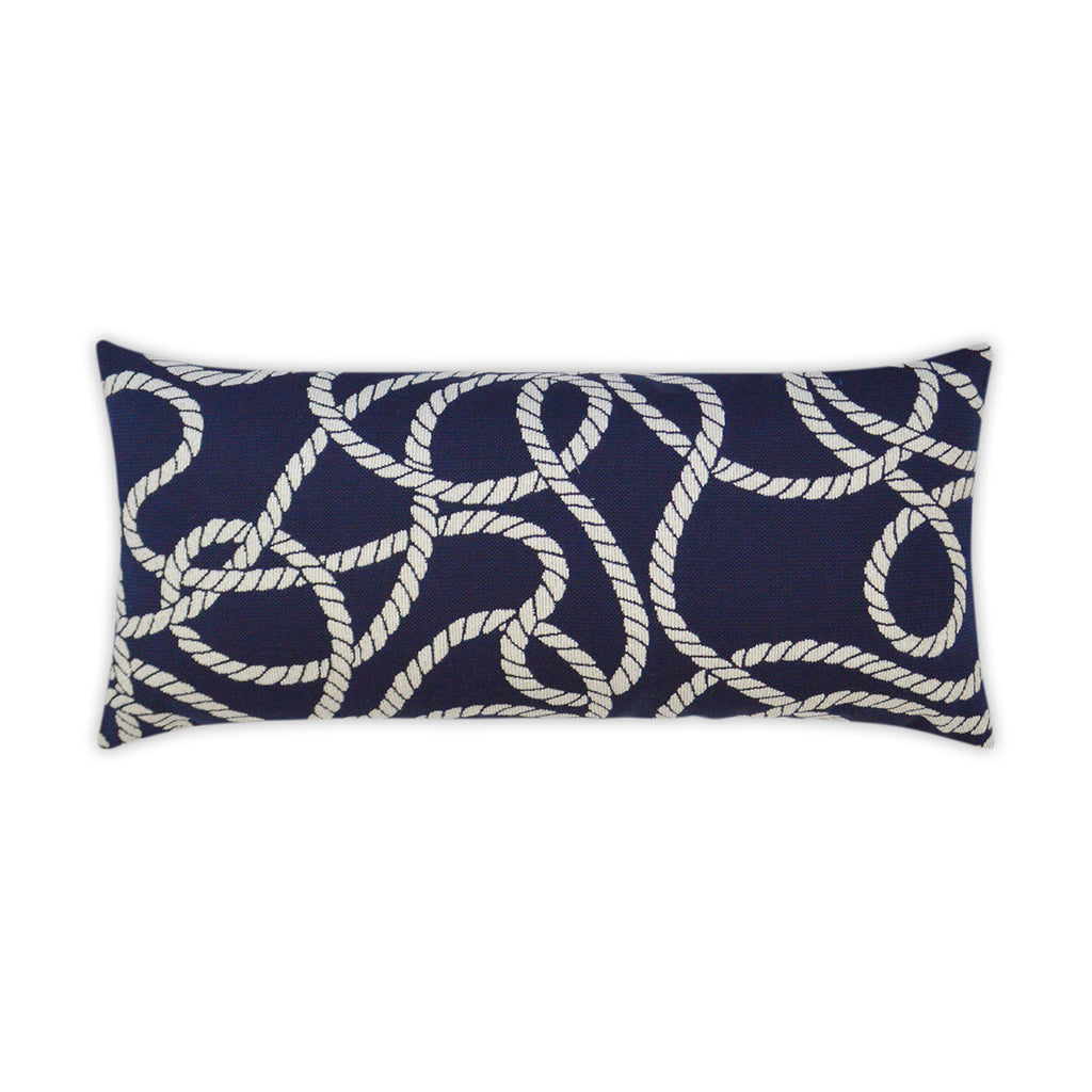 Maritime Lumbar Outdoor Throw Pillow | DV KAP