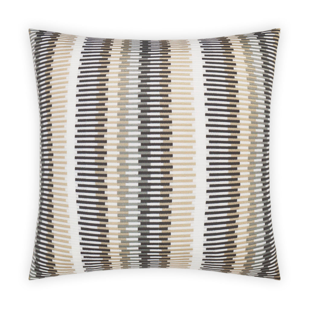 Sunfun Stripe Outdoor Throw Pillow - Linen | DV KAP