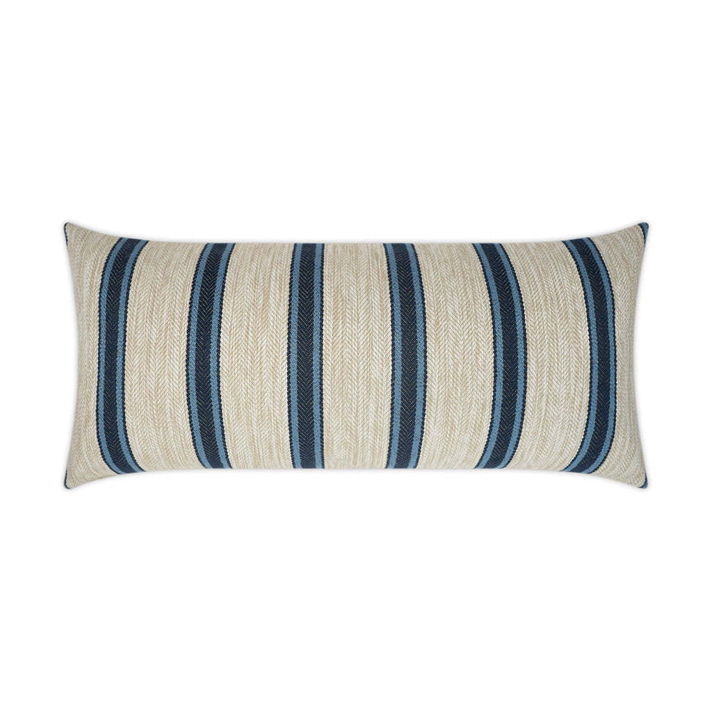 Peyton Lumbar Outdoor Throw Pillow - Navy | DV KAP