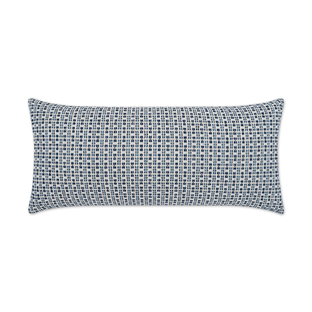 Kittery Lumbar Outdoor Throw Pillow - Blue | DV KAP