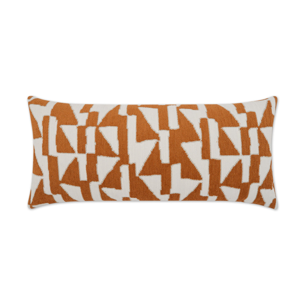 Imka Lumbar Outdoor Throw Pillow - Orange | DV KAP