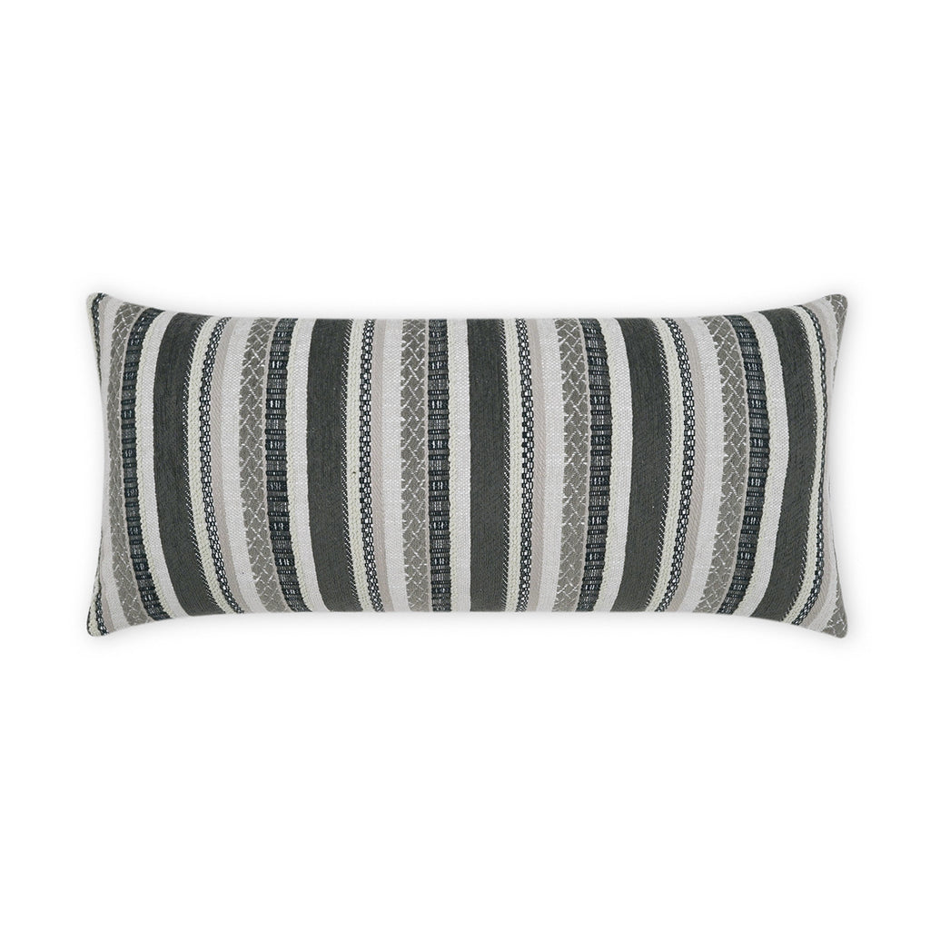 Oriana Lumbar Outdoor Throw Pillow - Grey | DV KAP