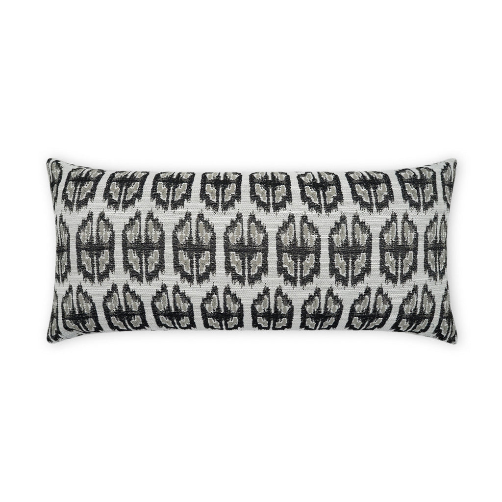 Juglan Lumbar Outdoor Throw Pillow - Grey | DV KAP