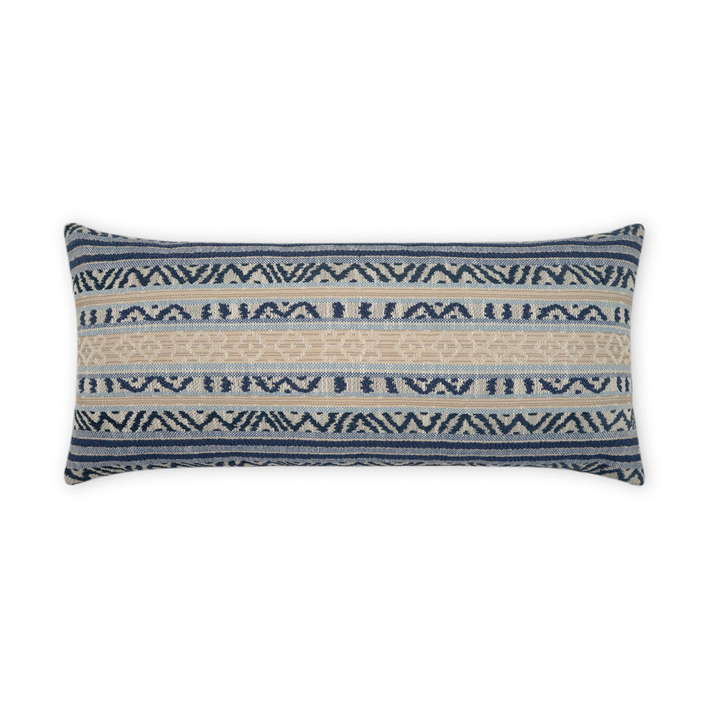 Motiva Lumbar Outdoor Throw Pillow - Azure | DV KAP