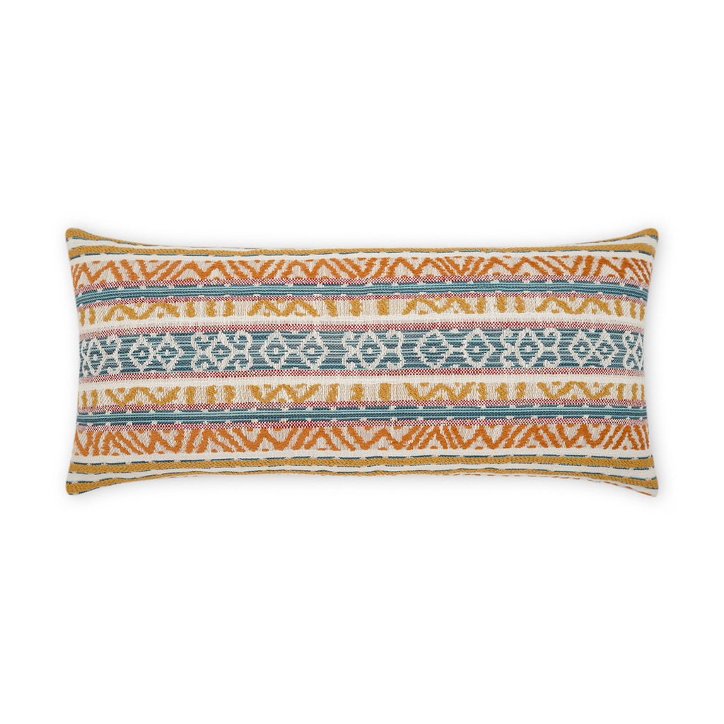 Motiva Lumbar Outdoor Throw Pillow - Carnival | DV KAP