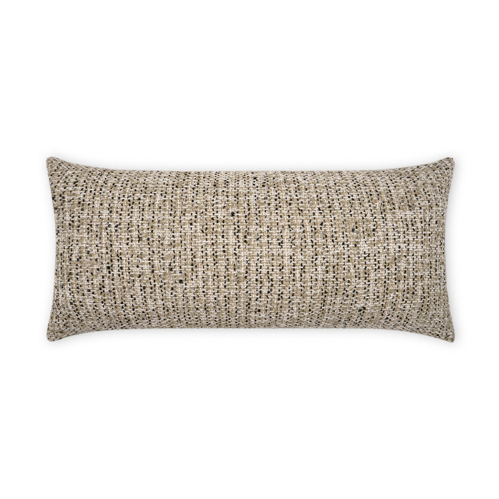 Particle Lumbar Outdoor Throw Pillow - Pepper | DV KAP