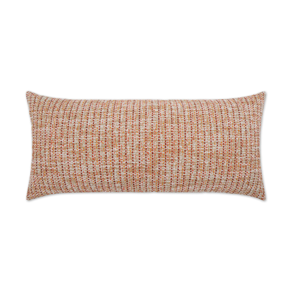 Particle Lumbar Outdoor Throw Pillow - Spice | DV KAP