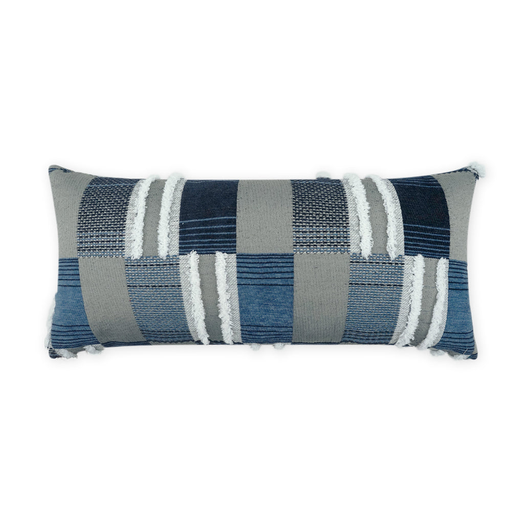 Mickey Lumbar Outdoor Throw Pillow - Indigo | DV KAP