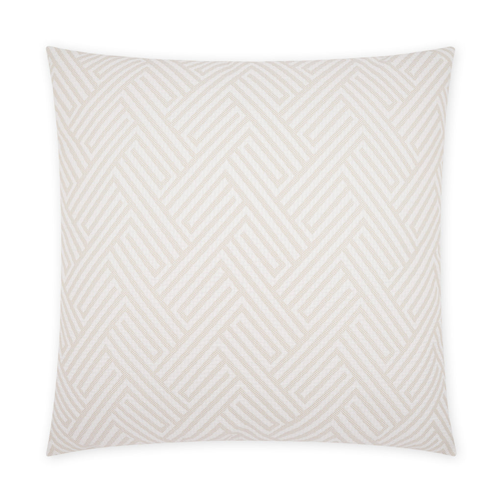 Mandros Outdoor Throw Pillow - Ivory | DV KAP