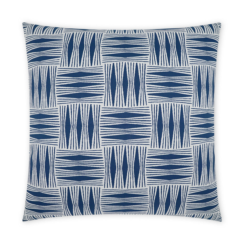 Kizomba Outdoor Throw Pillow - Blue | DV KAP