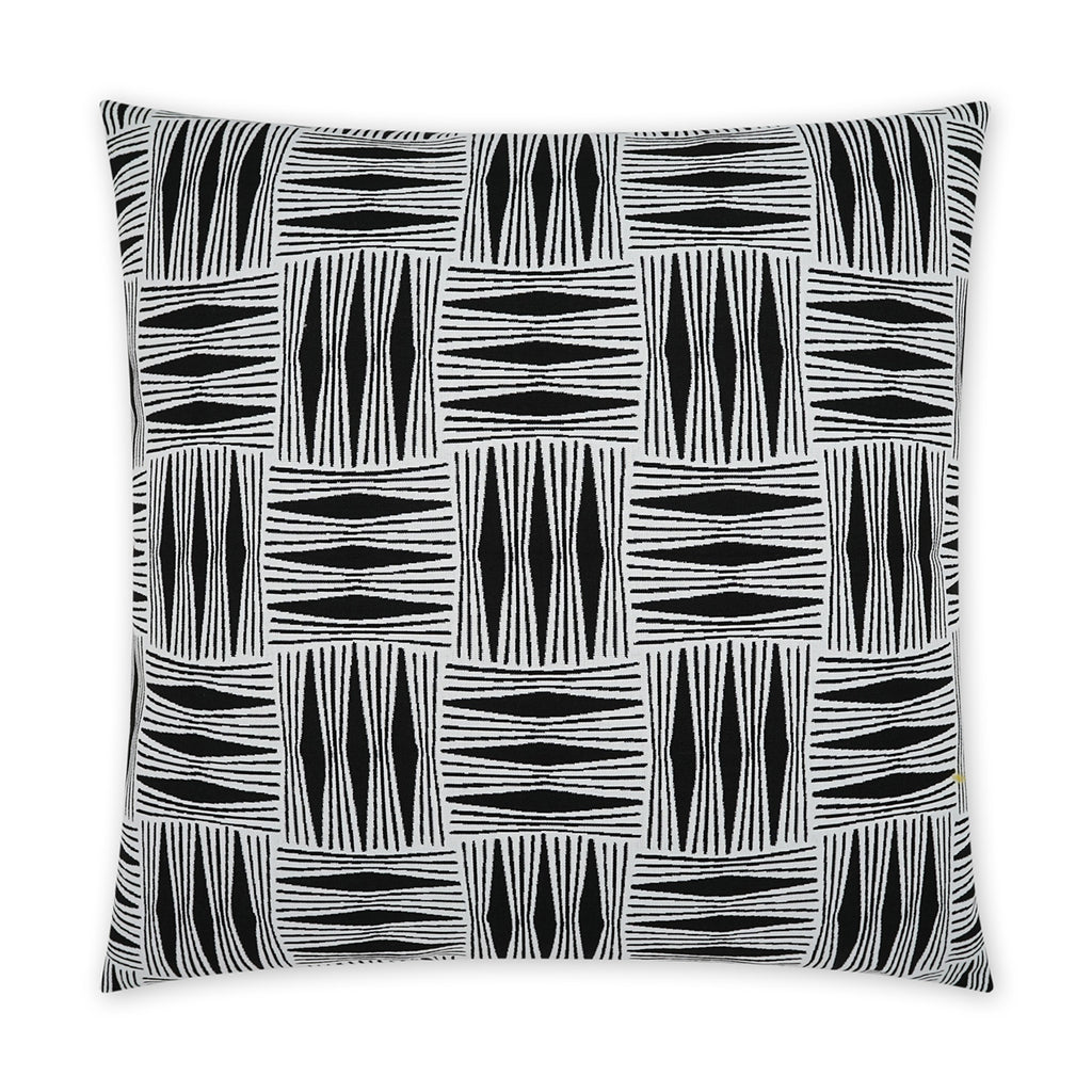 Kizomba Outdoor Throw Pillow - Ebony | DV KAP