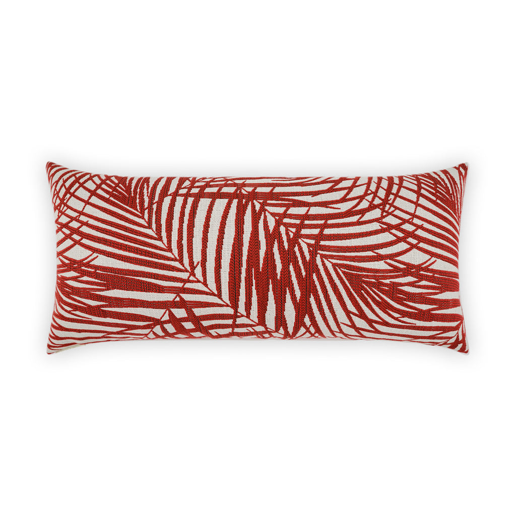 Prudy Lumbar Outdoor Throw Pillow - Red | DV KAP