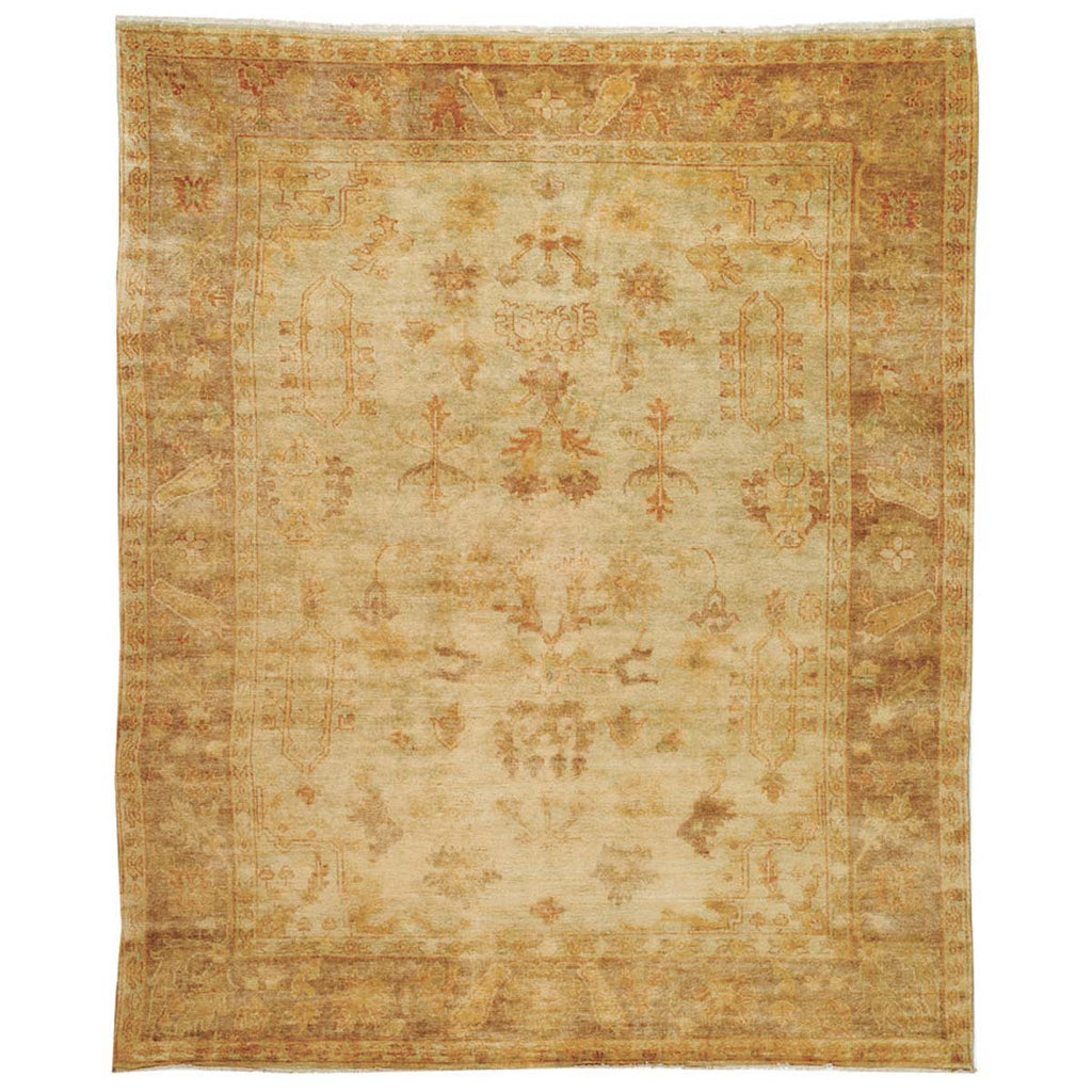 Safavieh Oushak Rug Collection OSH112A - Soft Green / Rust