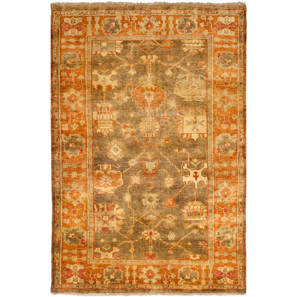 Oushak 144 Rug | Safavieh - OSH144A - Brown / Rust