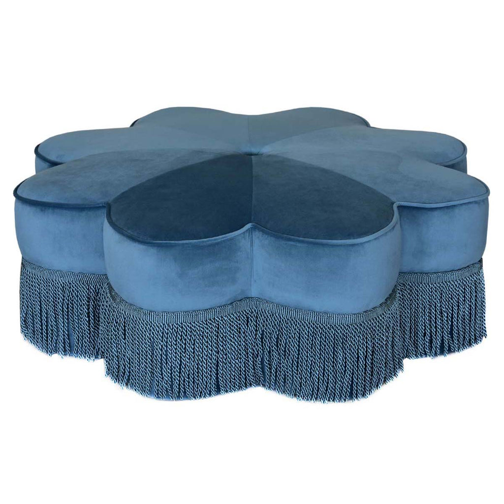 Safavieh Tanith Flower Ottoman - Dusty Blue