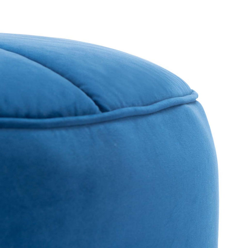 Safavieh Amais Round Ottoman - Navy