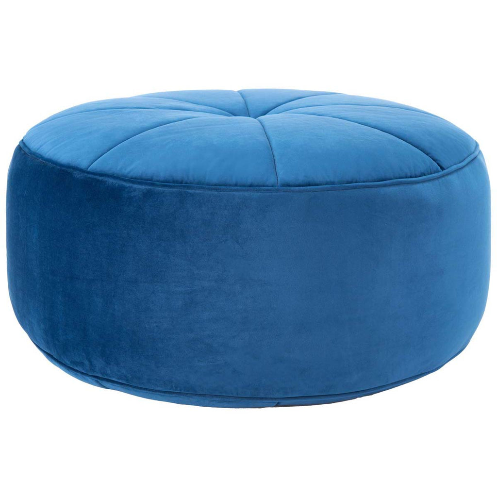 Safavieh Amais Round Ottoman - Navy