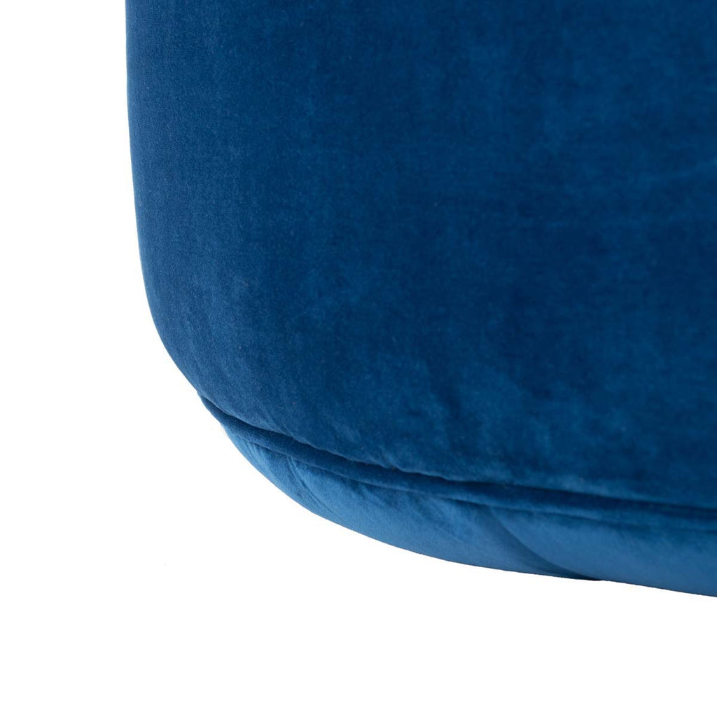 Safavieh Amais Round Ottoman - Navy