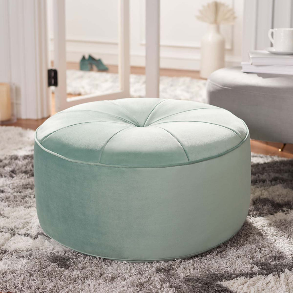 Safavieh Amais Round Ottoman - Mint