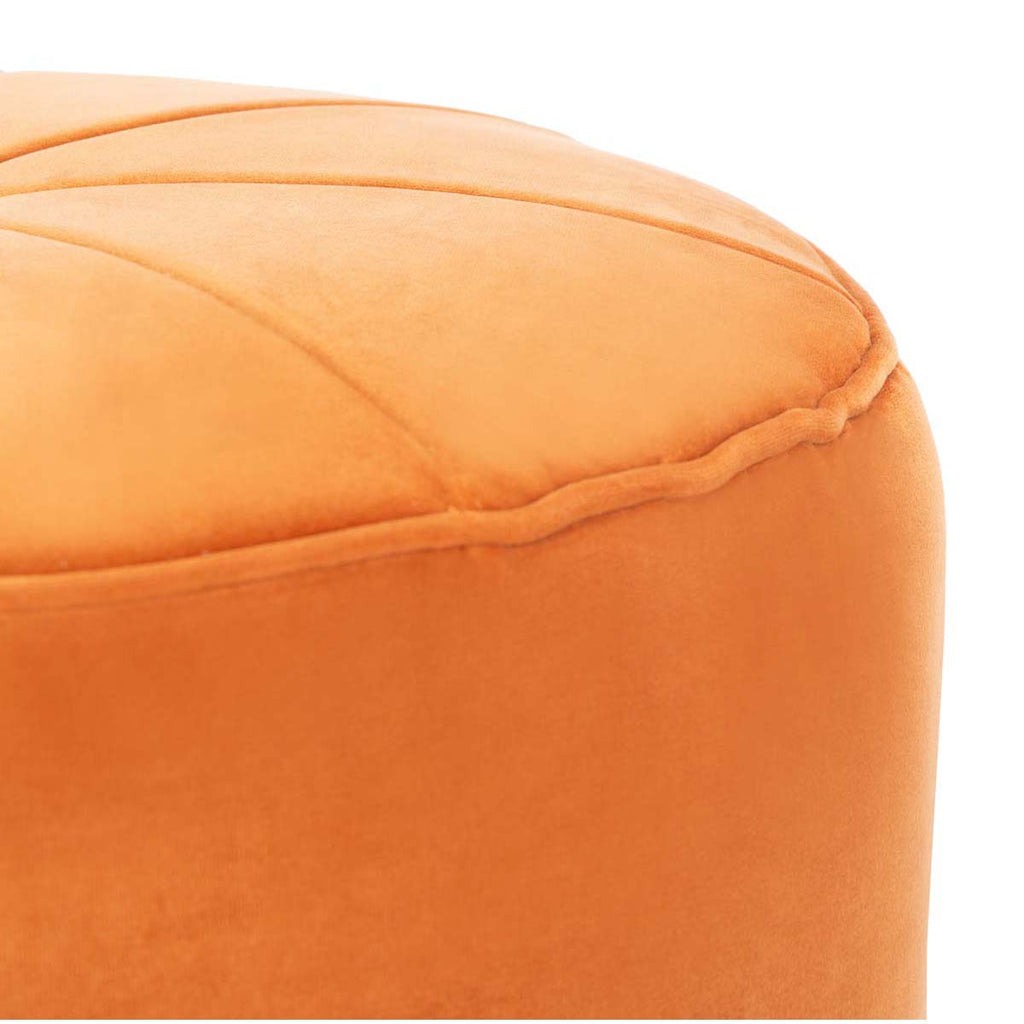 Safavieh Hawkem Cylinder Ottoman - Orange