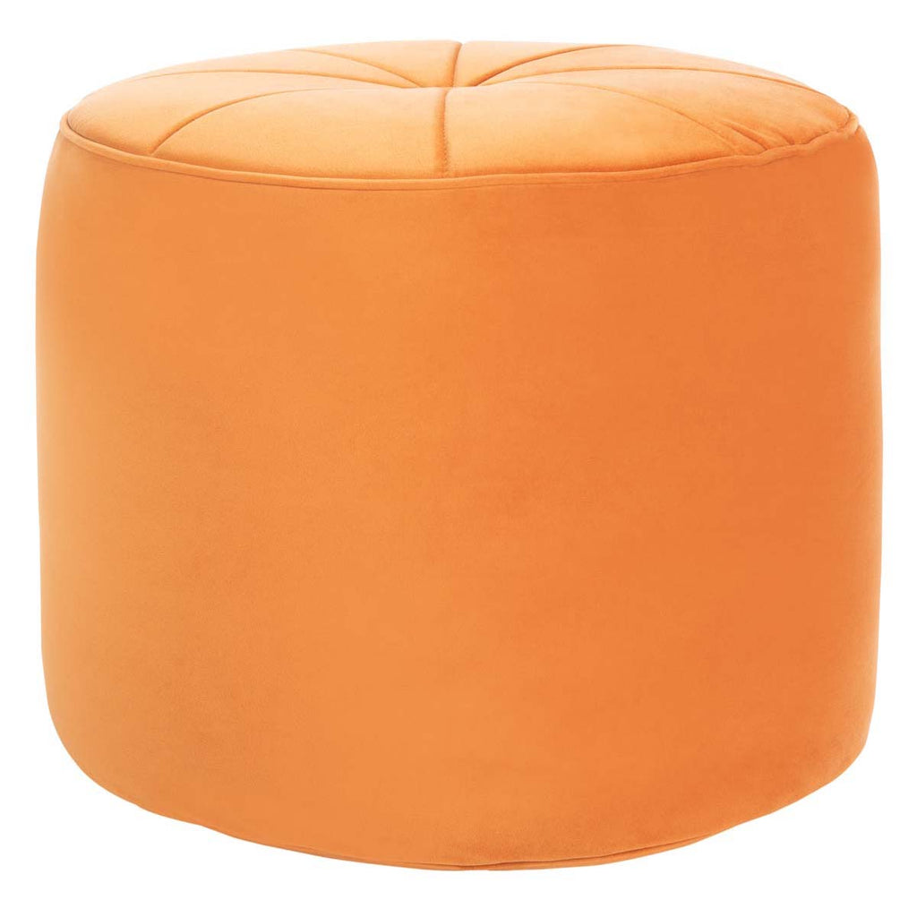 Safavieh Hawkem Cylinder Ottoman - Orange