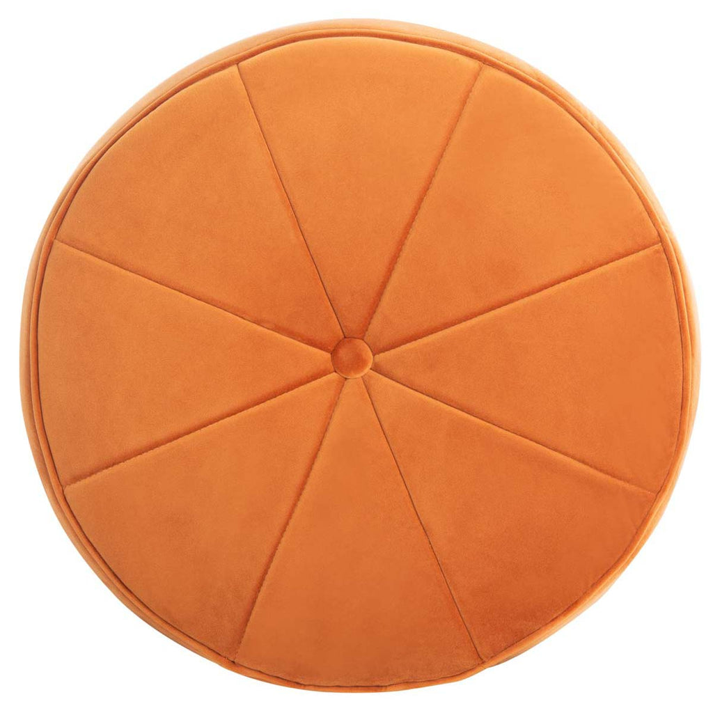 Safavieh Hawkem Cylinder Ottoman - Orange